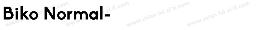 Biko Normal字体转换